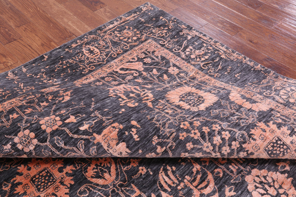 Persian Wool & Silk Handmade Rug 8' 0" X 10' 2" - Q15752
