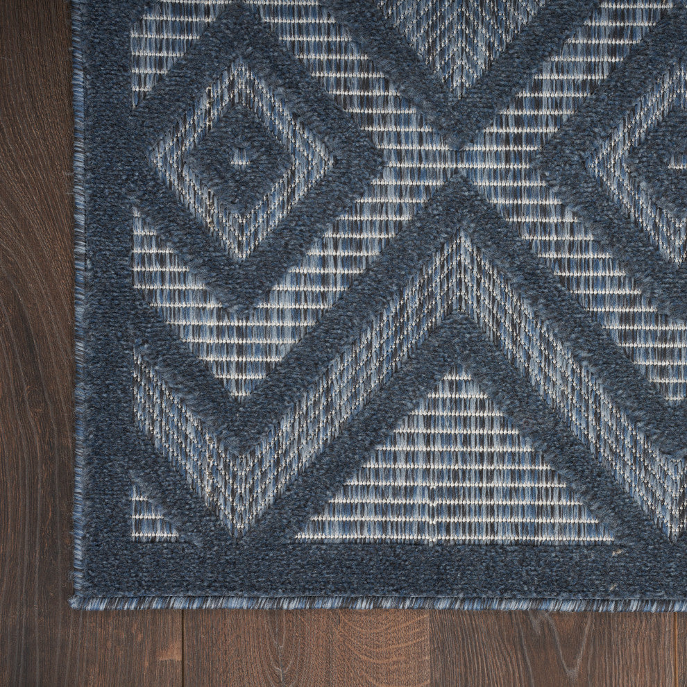Nourison Versatile 5' x 7' Navy Blue Modern Area Rug