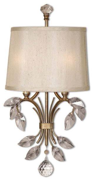 Uttermost Alenya 2-Light Gold Wall Sconce