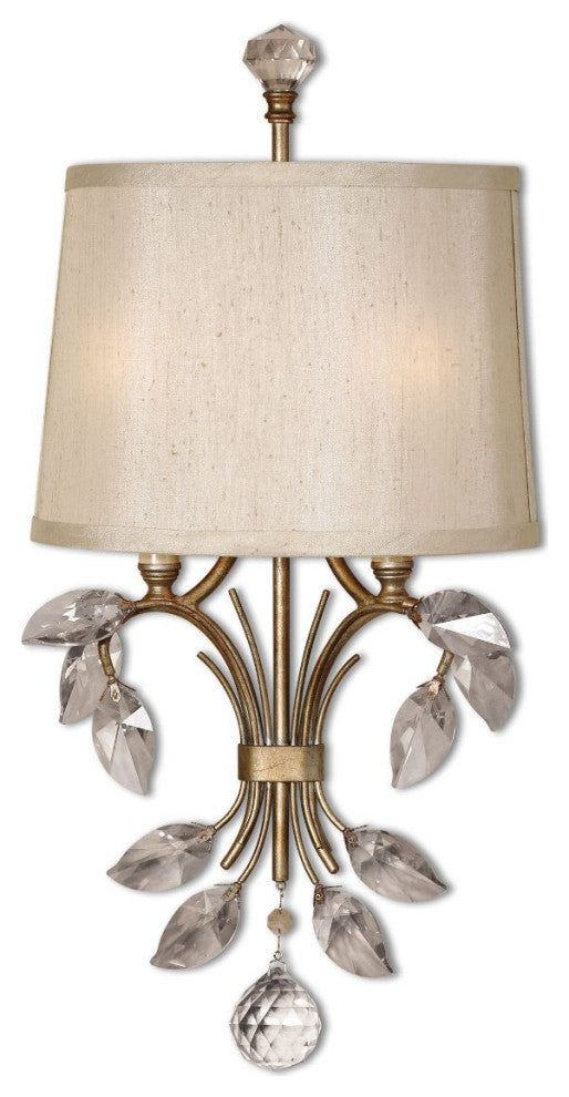 Uttermost Alenya 2-Light Gold Wall Sconce