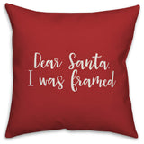 Get Your Jingle On, Red 18x18 Throw Pillow Cover