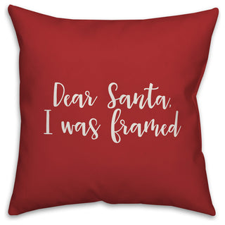 Get Your Jingle On, Red 18x18 Throw Pillow Cover