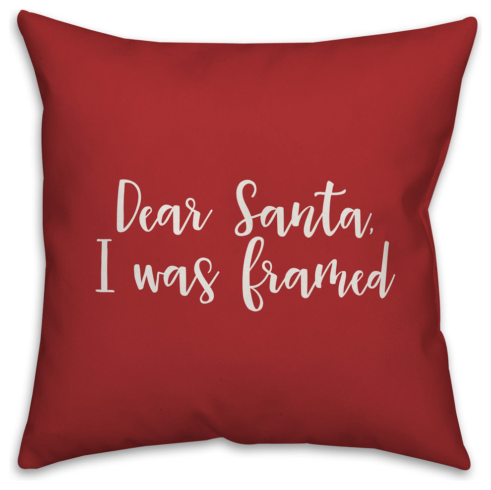 Get Your Jingle On, Red 18x18 Throw Pillow Cover