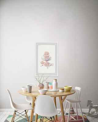 "Fancy Pink Cupcake" Framed Painting Print, 12"x18"