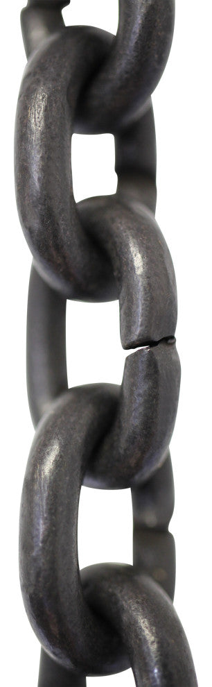 Brass Small Round Chandelier Chain, 3', Oil Bronzed Black, U17