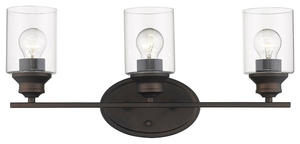 Gemma 3-Light Oil-Rubbed Bronze Vanity