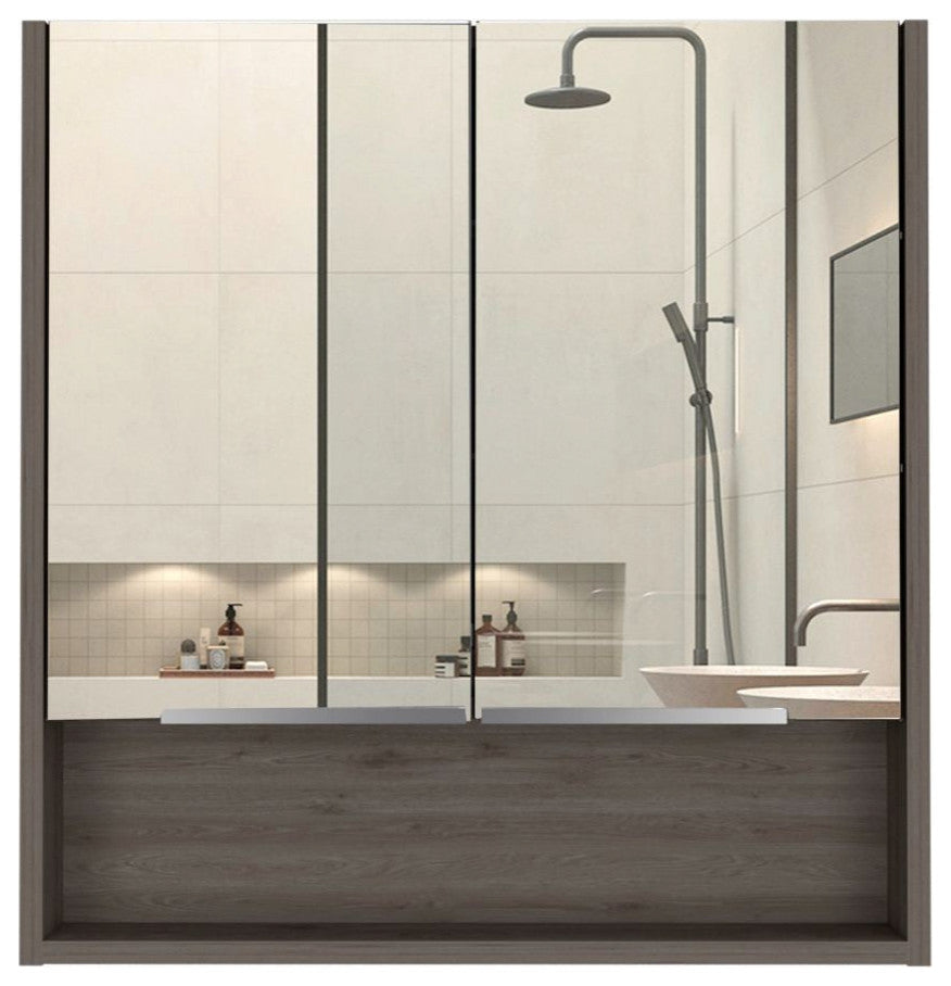 Medicine Cabinet With Mirror Lexington, Bathroom, Light Gray