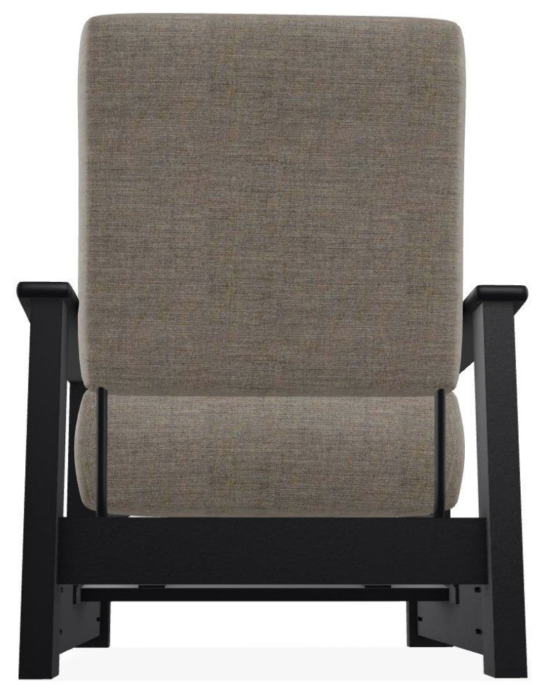 Leeward Deep Seat Outdoor Armchair with Hidden Motion, Rain Cast/Black