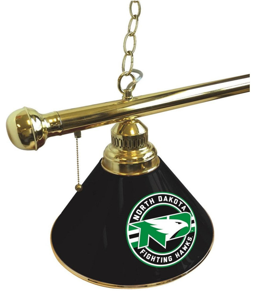 Holland University of North Dakota 3-Shade Billiard Light - Brass