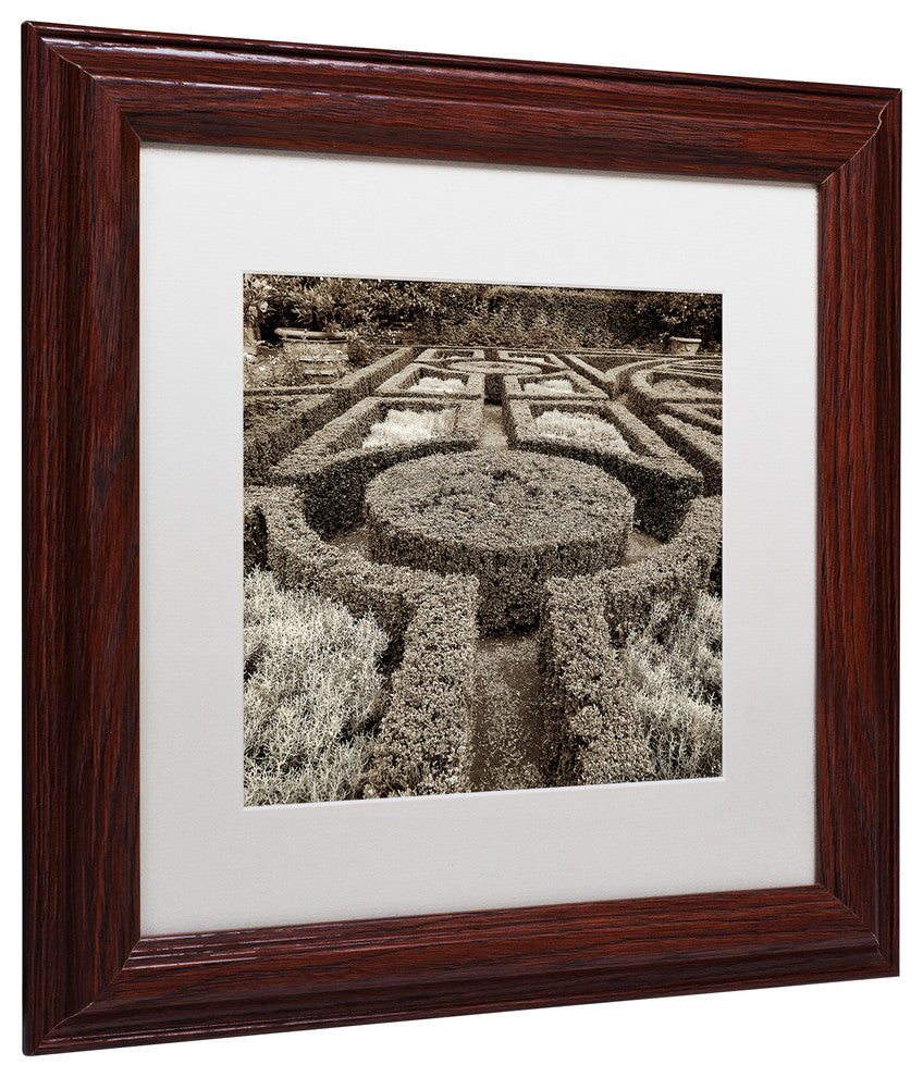 Alan Blaustein 'Tuscan Giardini I' Art, Wood Frame, White Mat, 11x11