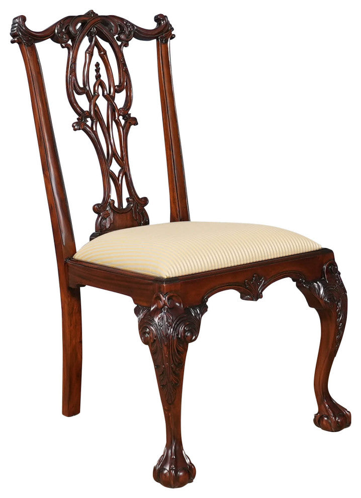 NDRSC061 Flame Back Chippendale SIDE Chair