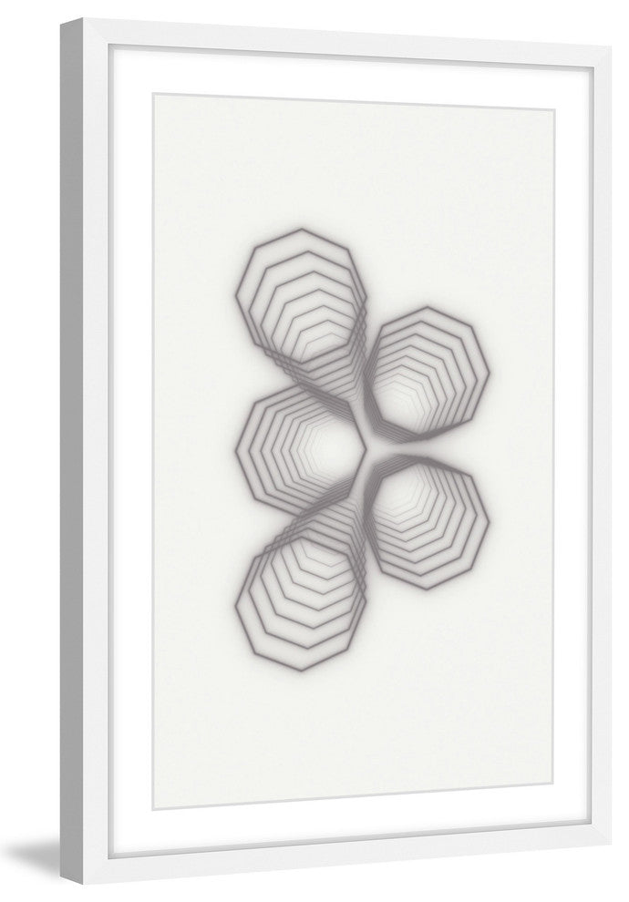 Marmont Hill, "Sprouting Hexagons" by Bryon White Framed Painting Print, 30x45