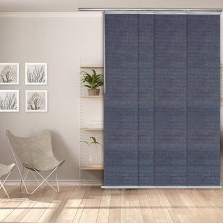 Azure 4-Panel Track Extendable Vertical Blinds 48-88"W