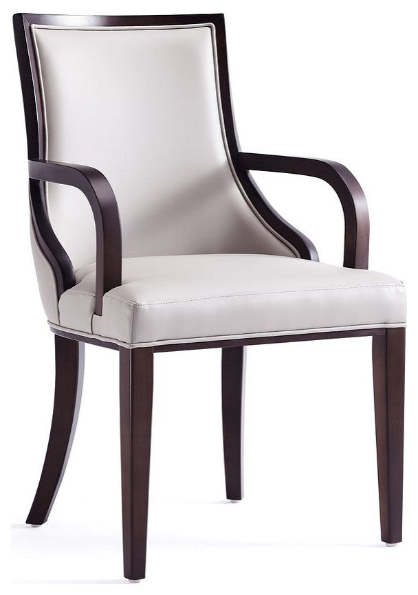 Manhattan Comfort Grand Dining Chairs, Light Gray, 8-Piece
