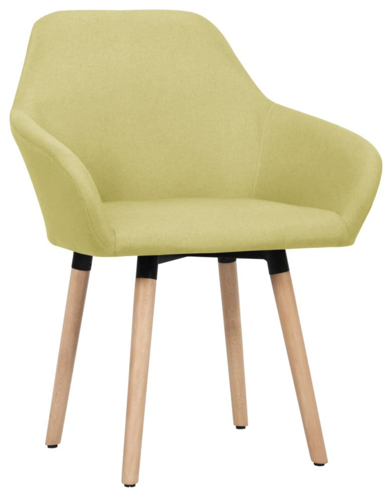 Vidaxl Dining Chairs 2-Piece Green Fabric