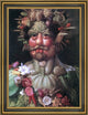 Giuseppe Arcimboldo Vertemnus - 16" x 24" Framed Premium Canvas Print