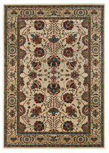 Oriental Weavers Ariana Collection Ivory/Red Floral Indoor Area Rug 10'X12'7"