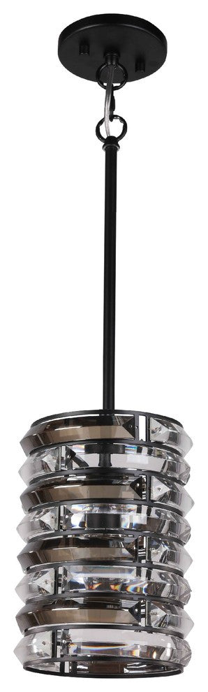 Woodbridge Lighting Lana Mini-pendant, Horizontal Crystals