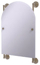 Prestige Que New Arched Top Frameless Rail Mounted Mirror, Antique Pewter