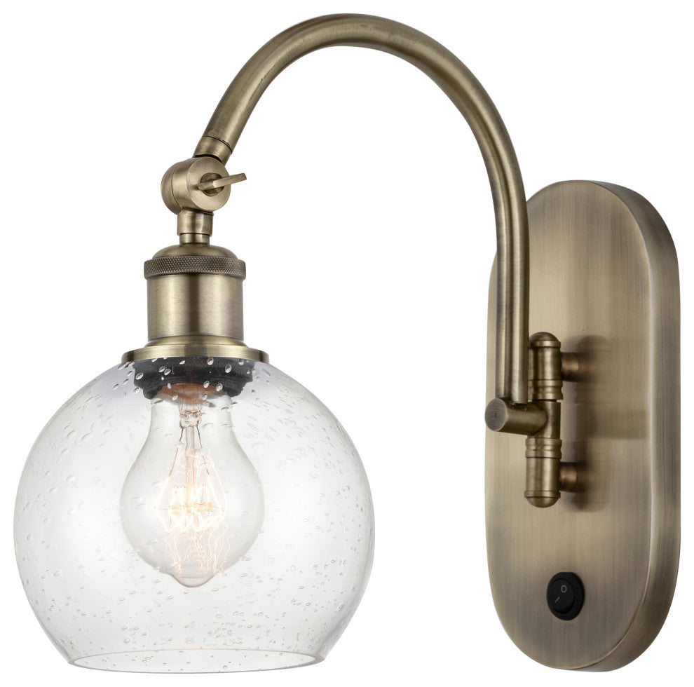 Innovations 518-1W-AB-G124-6-LED 1-Light Sconce, Antique Brass