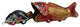 Collectible Tin Fish-Eating Whale Toy