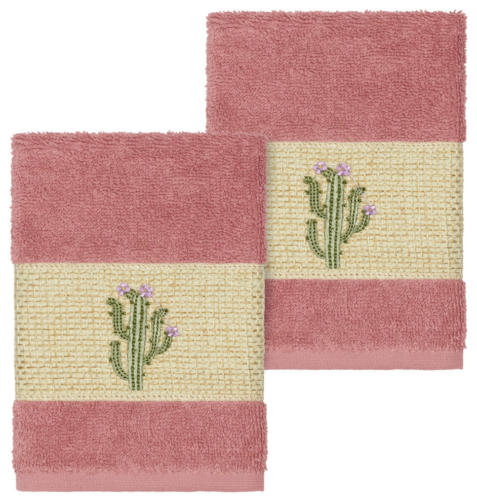 Mila 2 Piece Embellished Washcloth Set