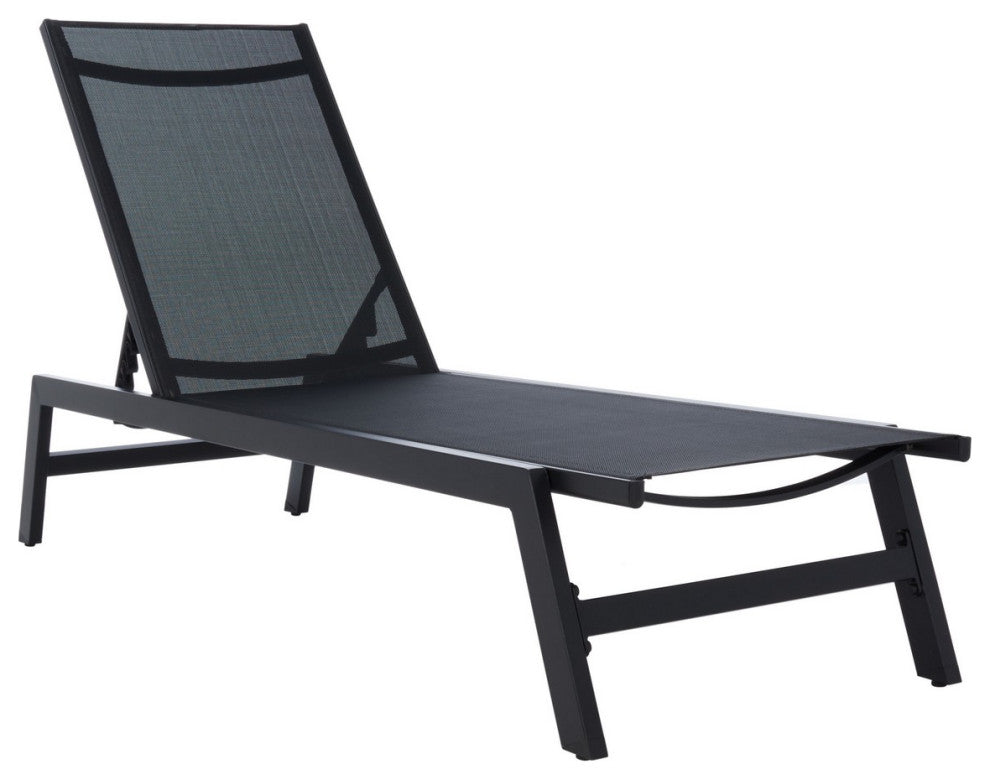 Safavieh Outdoor Fionne Sunlounger Black
