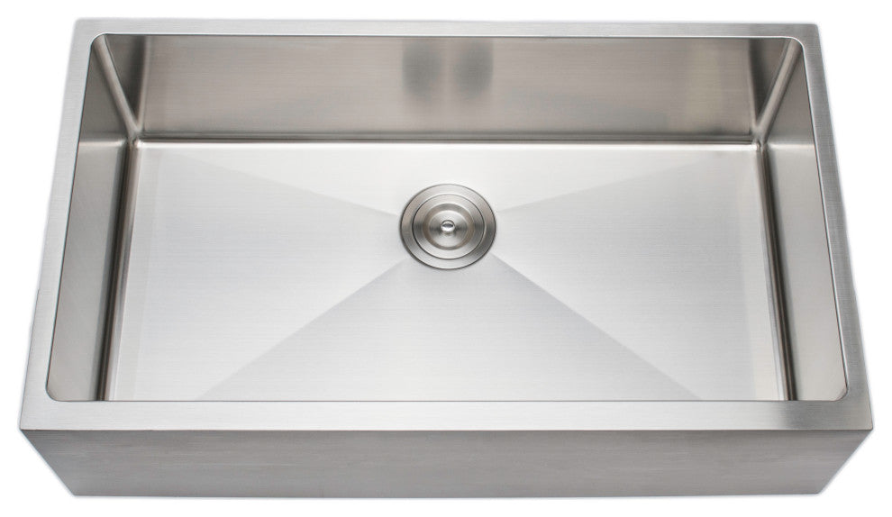 Wells Sinkware Single Apron Farm Sink Pack, Stainless Steel, Sink Only