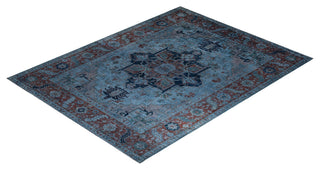 Overdyed, One-of-a-Kind Hand-Knotted Area Rug Gray, 9'0"x11'7"