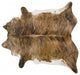 Pergamino Brindle White Belly Cowhide Rug, Extra Large