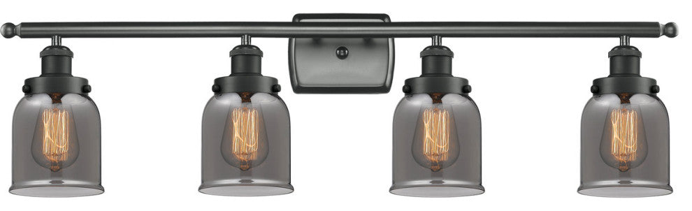 INNOVATIONS LIGHTING 916-4W-BK-G53 Small Bell 3 Light Bath Vanity Light