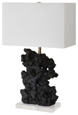 Uttermost Basalt Black Stone Table Lamp