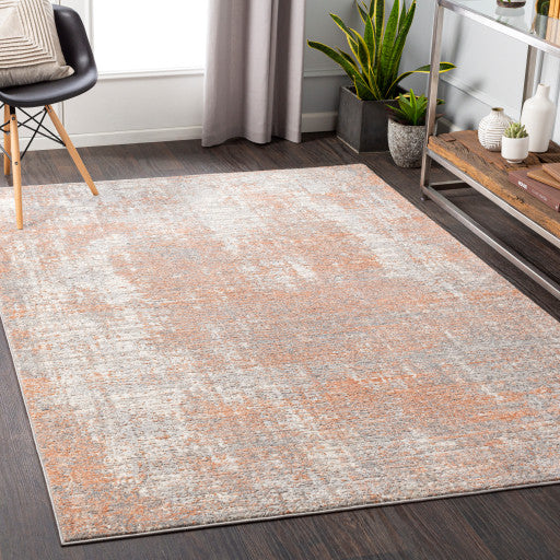 Surya Zermatt ZRT-2318 5'2"x7' Rug, Burnt Orange/Camel/Light Gray/Cream/Gray