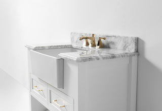 Hayley Bathroom Vanity Set, White, 36"