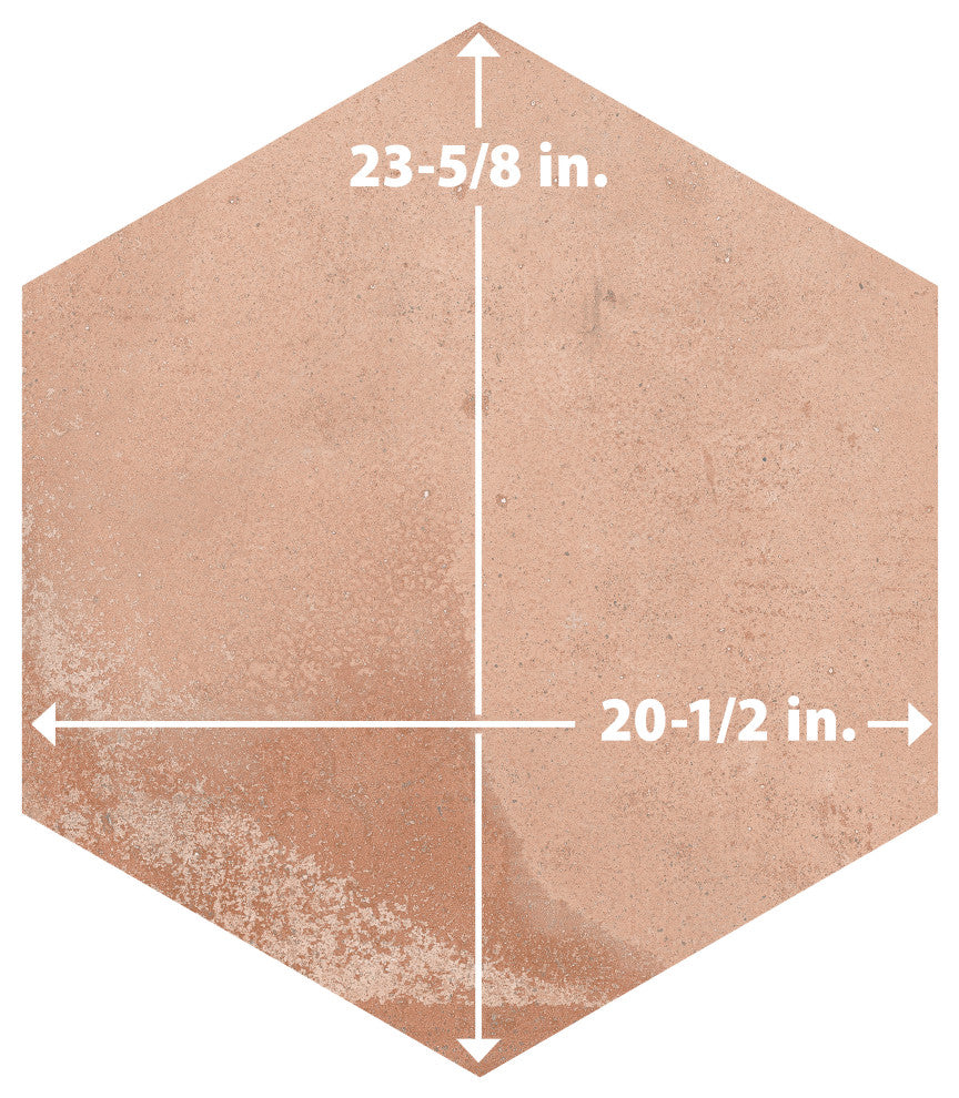 Argillos Hex Teja Porcelain Floor/Wall Tile