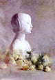 Emil Carlsen Still Life With Bust and White Roses Wall Decal Print