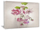 "Vintage Pink Flowers" Canvas Print, 20"x12"
