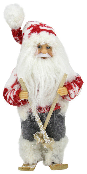 9" Skiing Country Santa