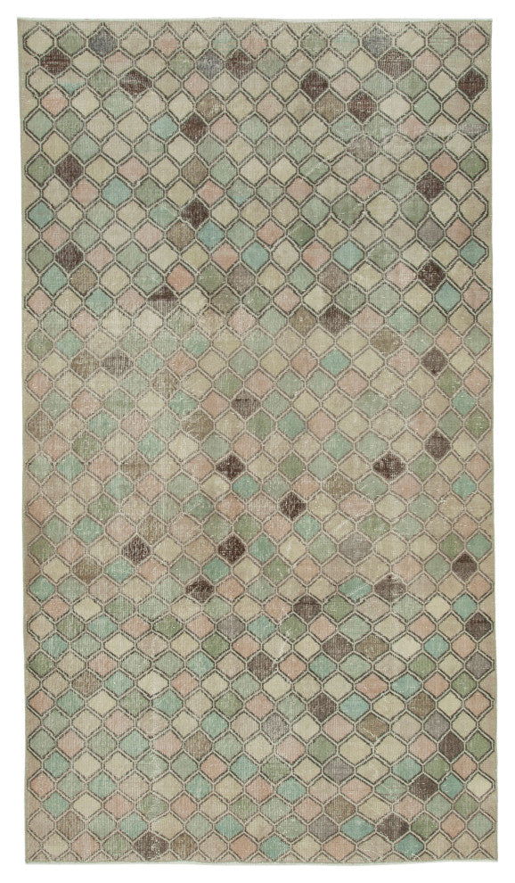 Rug N Carpet - Handwoven Anatolian 5' 4'' x 9' 7'' Distressed Area Rug