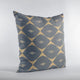 Plutus Blue Cube Diamond Luxury Throw Pillow, 26"x26"
