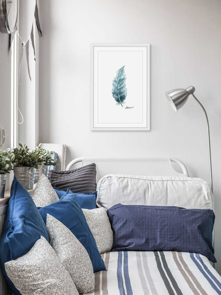 "Dreamy" Framed Painting Print, 12"x18"