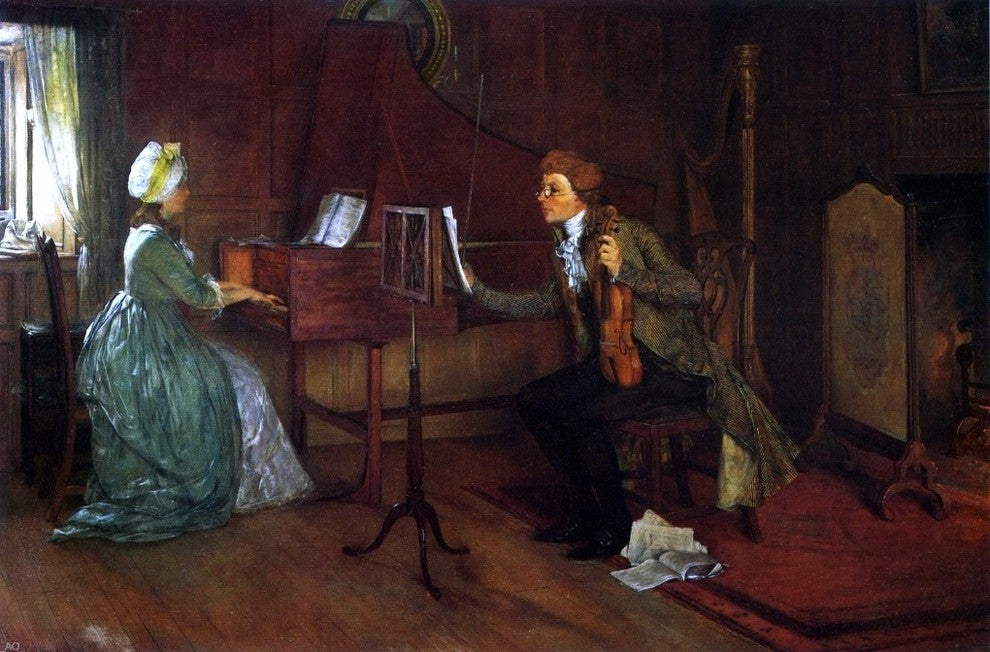 Francis David Millet Difficult Duet Wall Decal