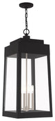 Livex Lighting Black 4-Light Outdoor Pendant Lantern