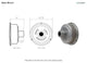 Calla Barn Light With Modern Arm, 18"