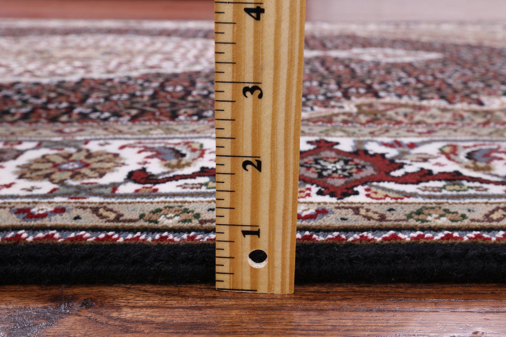 3' 10" X 6' 1" Wool and Silk Persian Tabriz Hand Knotted Rug Q6022