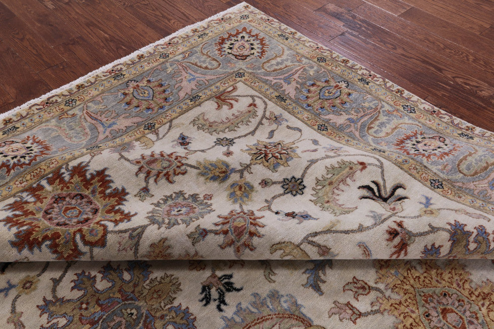 8' 1" X 9' 9" Persian Tabriz Hand Knotted Wool Rug Q9027