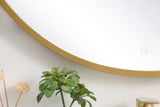 Modern Brass Led Mirror