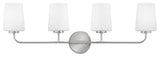 Lark 853454 Kline 4 Light 33"W Bathroom Vanity Light - Chrome