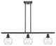 Innovations 516-3I-BK-G124-6 3 Light 36" Island Light, Matte Black