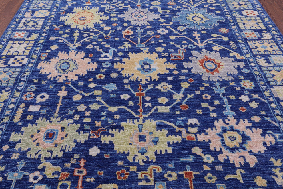 8' 2" X 10' 1" Turkish Oushak Handmade Wool Rug - Q14948